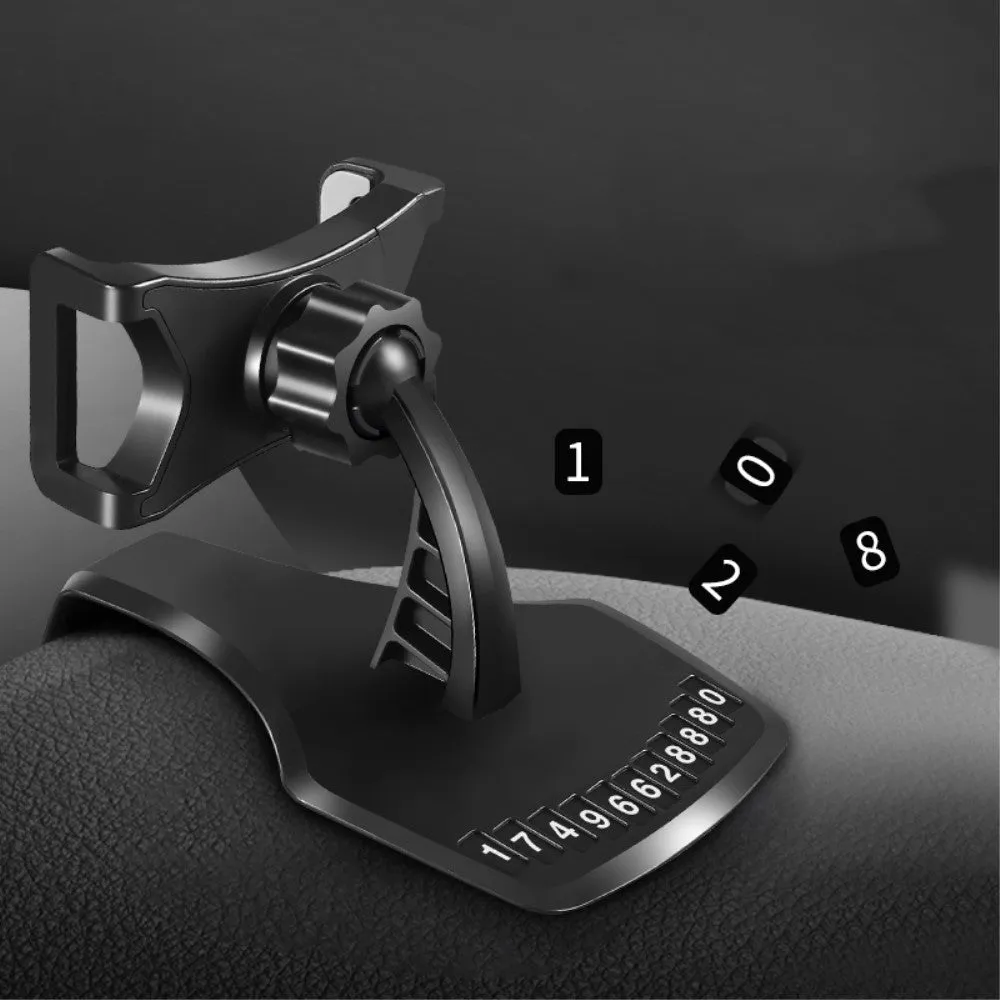 3 in 1 Car GPS Smartphone Holder: Dashboard / Visor Clamp   AC Grid Clip for Samsung Captivate Glide - Black