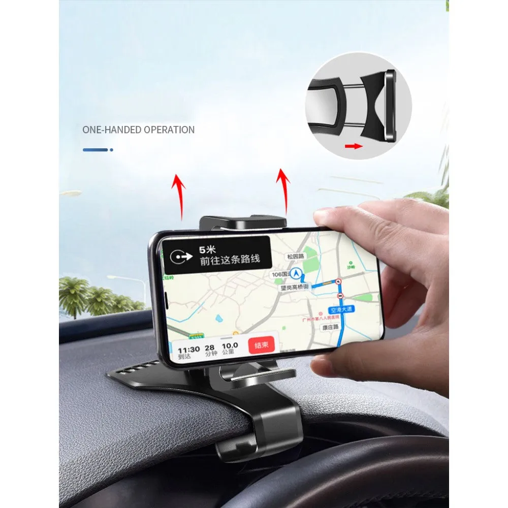 3 in 1 Car GPS Smartphone Holder: Dashboard / Visor Clamp   AC Grid Clip for Samsung Captivate Glide - Black