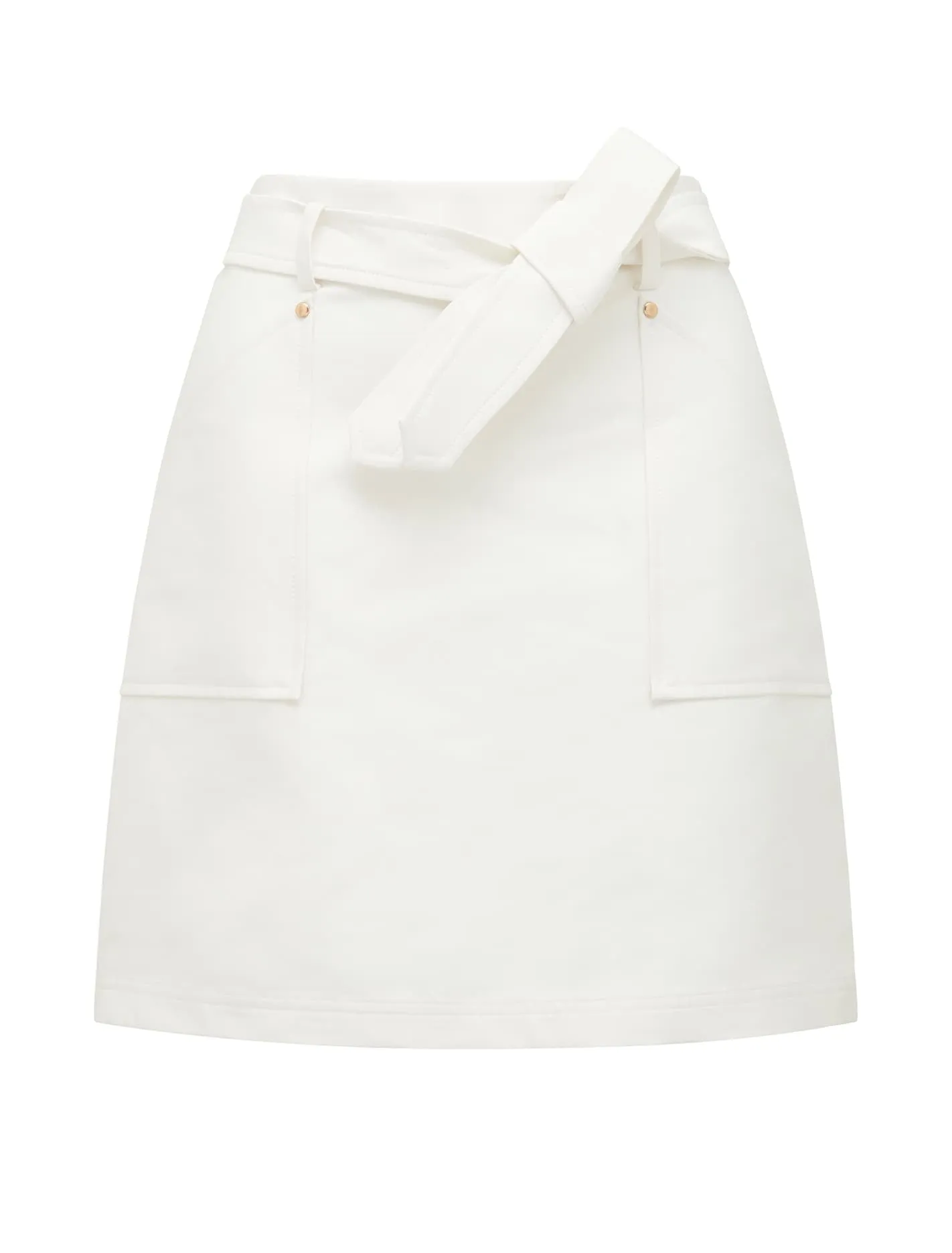 Adeline Aline Belted Mini Skirt