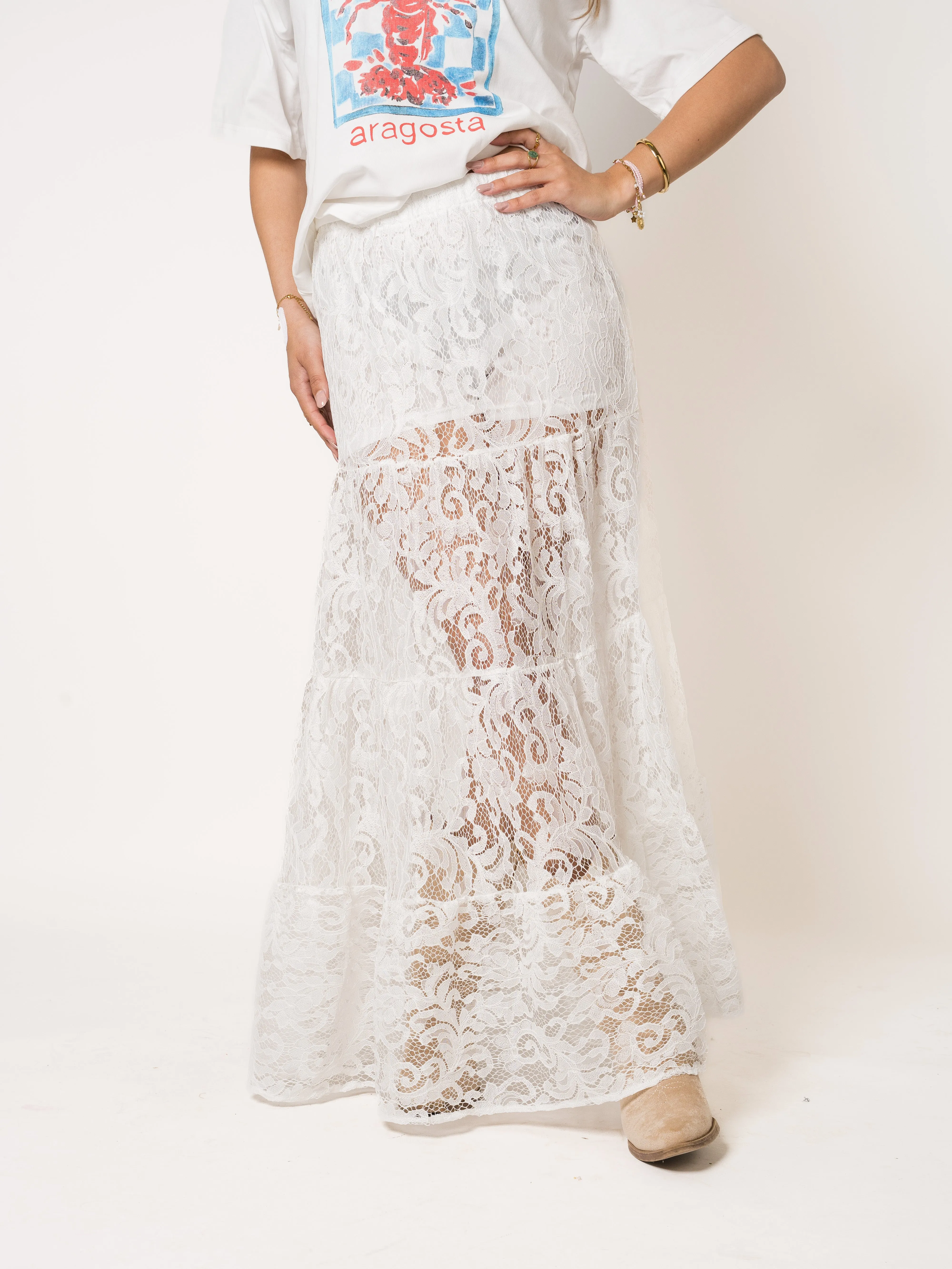 Boho Lace Maxiskirt