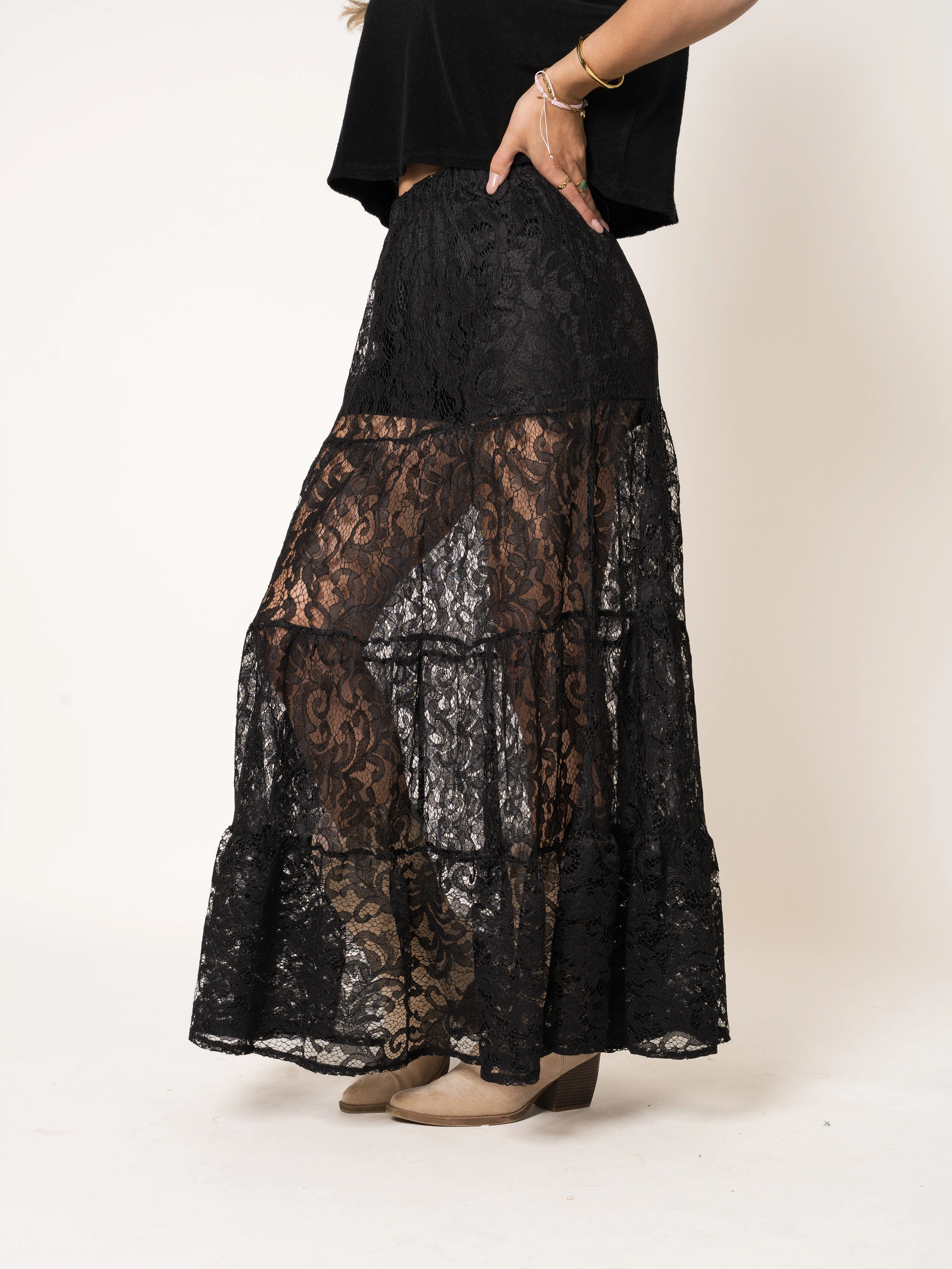 Boho Lace Maxiskirt