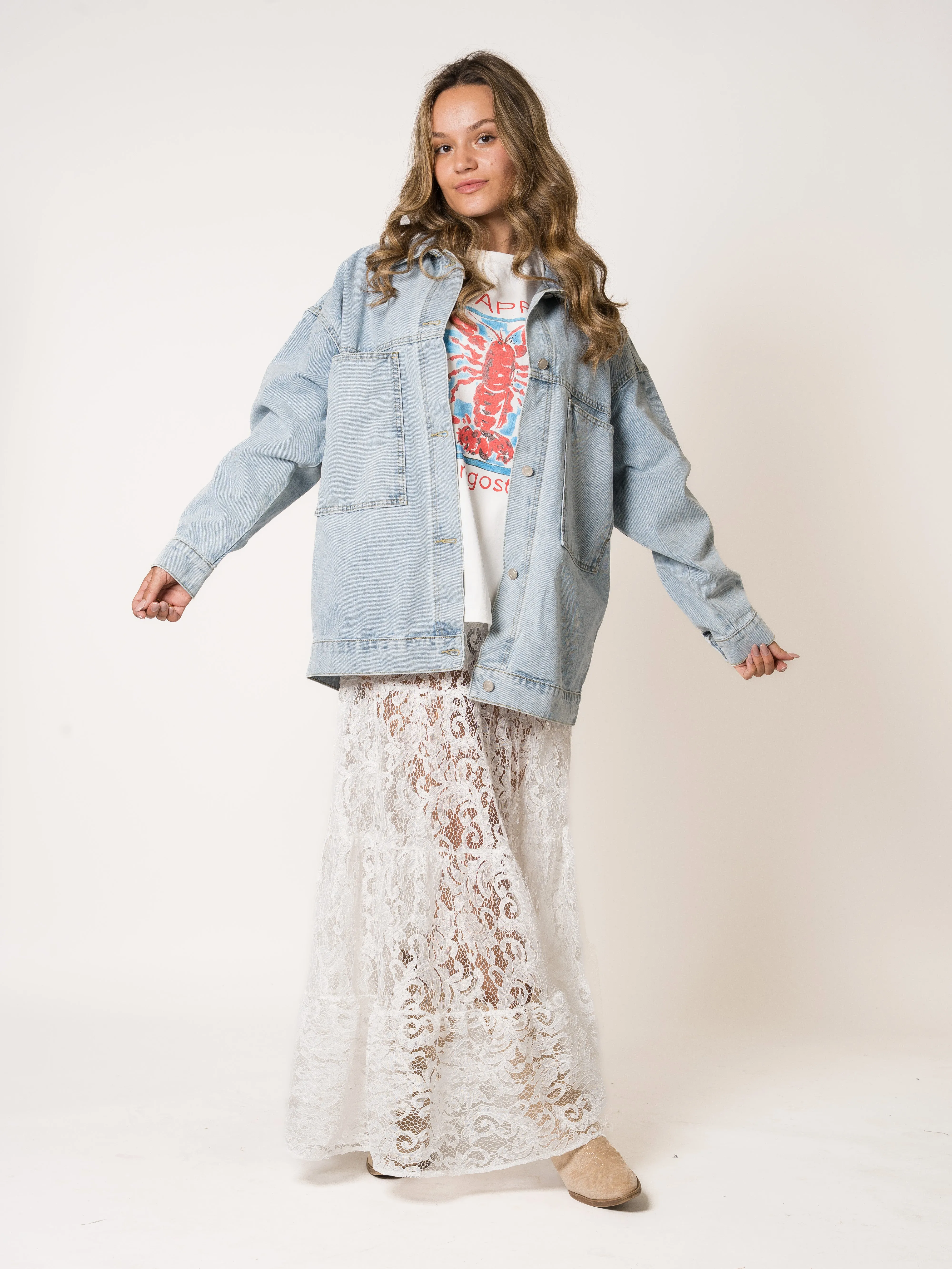 Boho Lace Maxiskirt