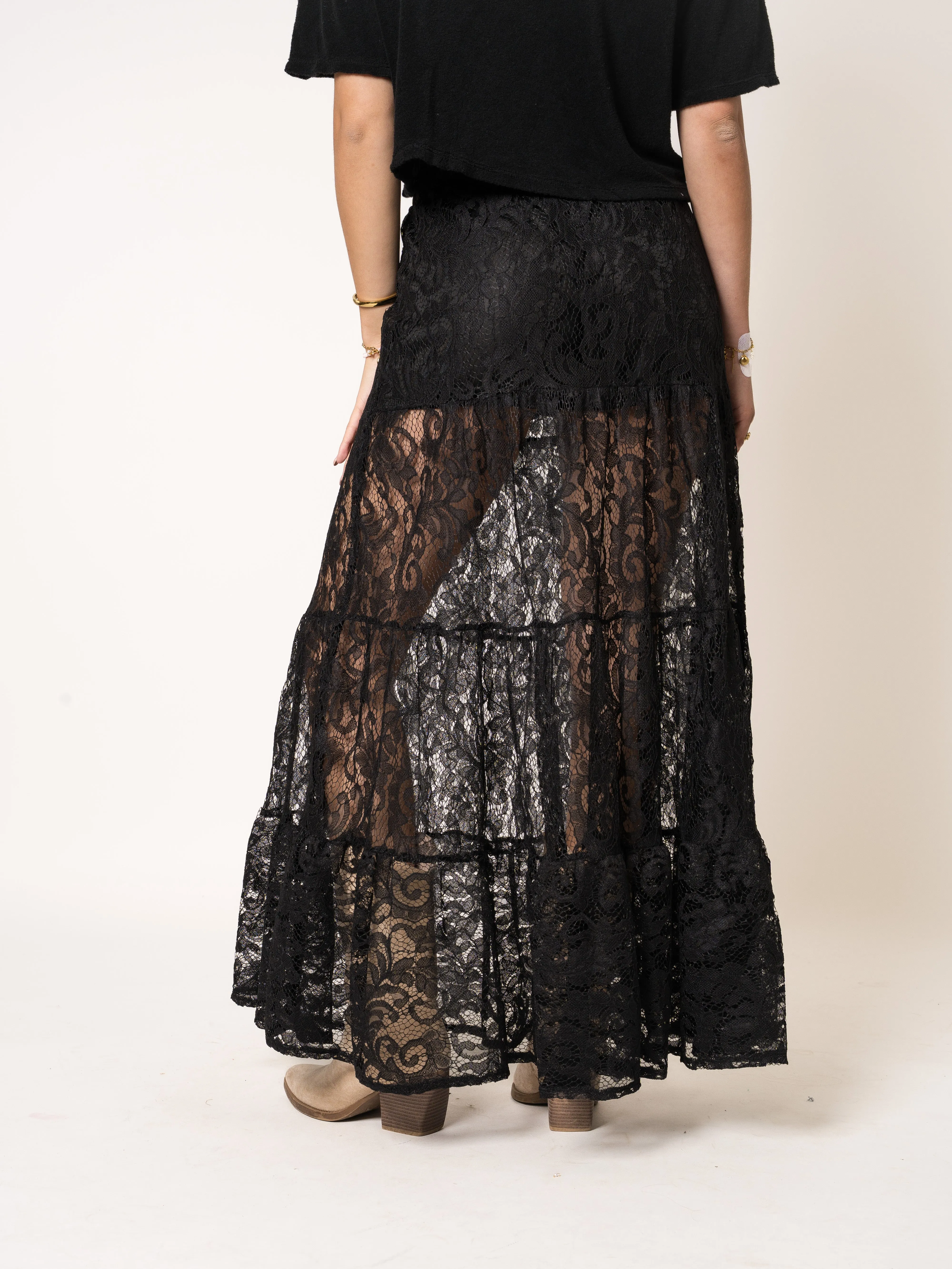 Boho Lace Maxiskirt