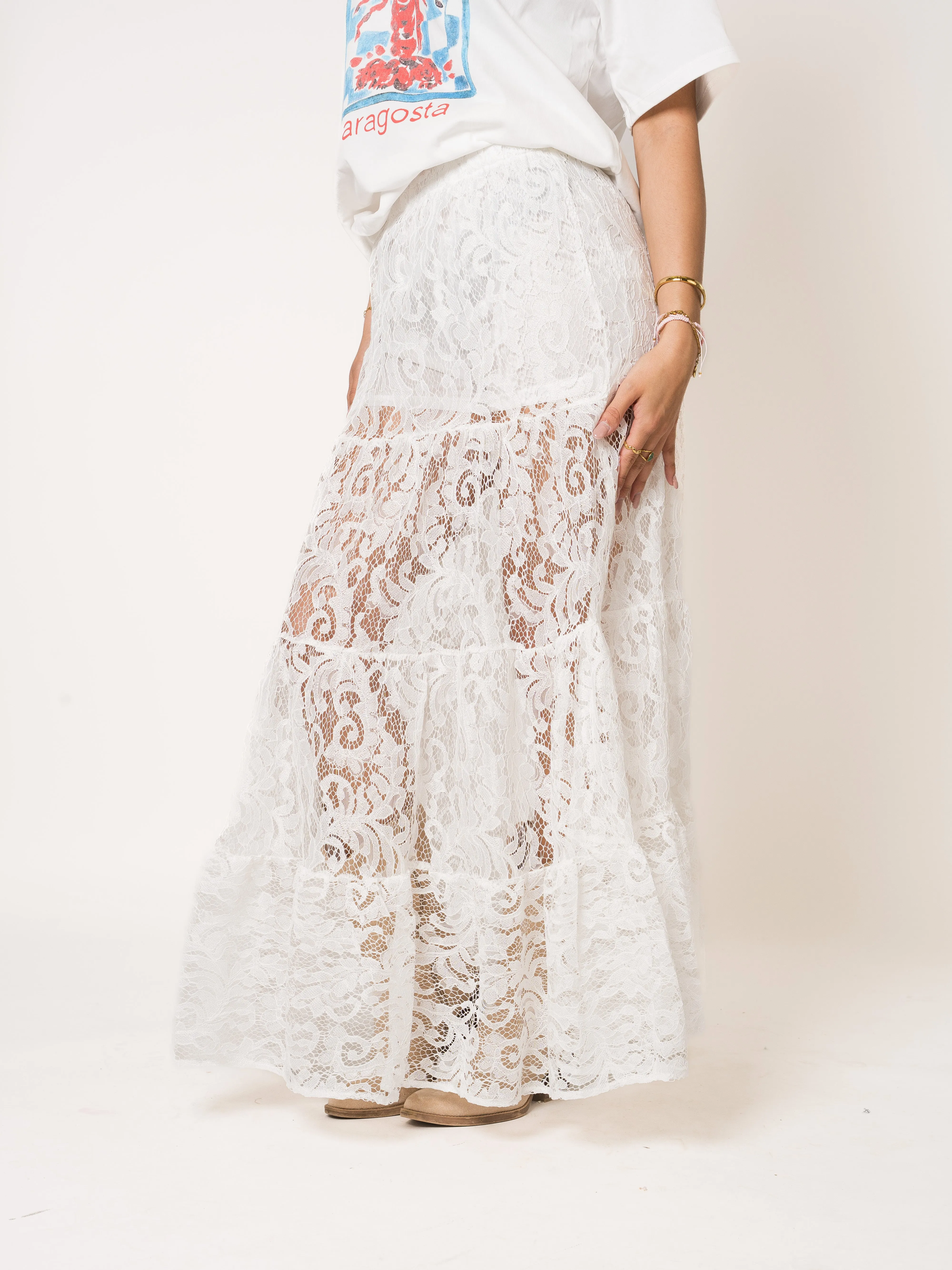 Boho Lace Maxiskirt