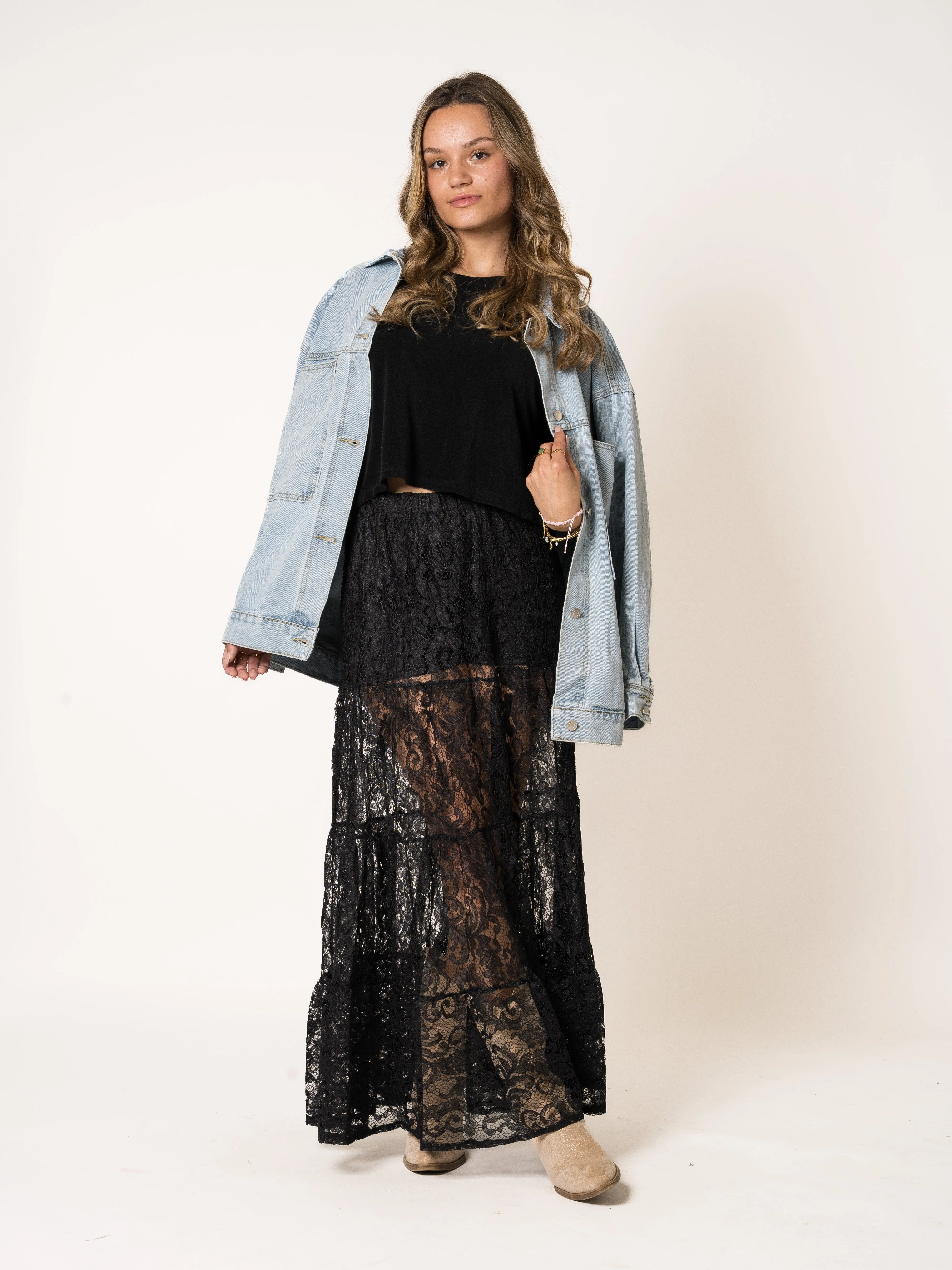 Boho Lace Maxiskirt