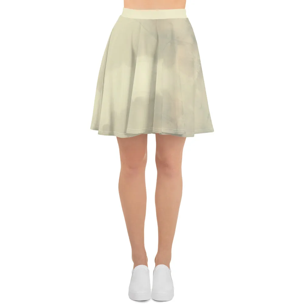 Elegant Ivory Skater Skirt
