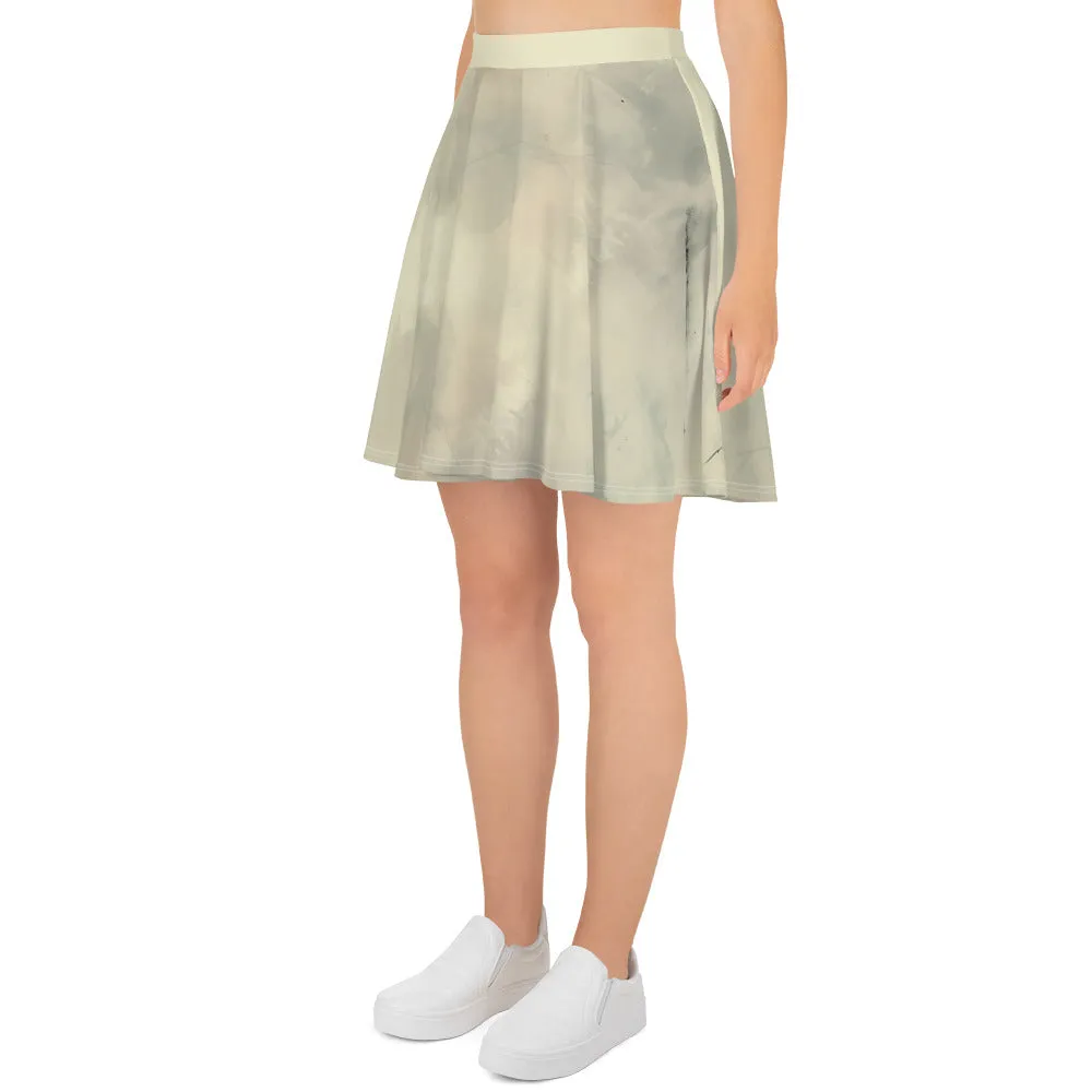 Elegant Ivory Skater Skirt