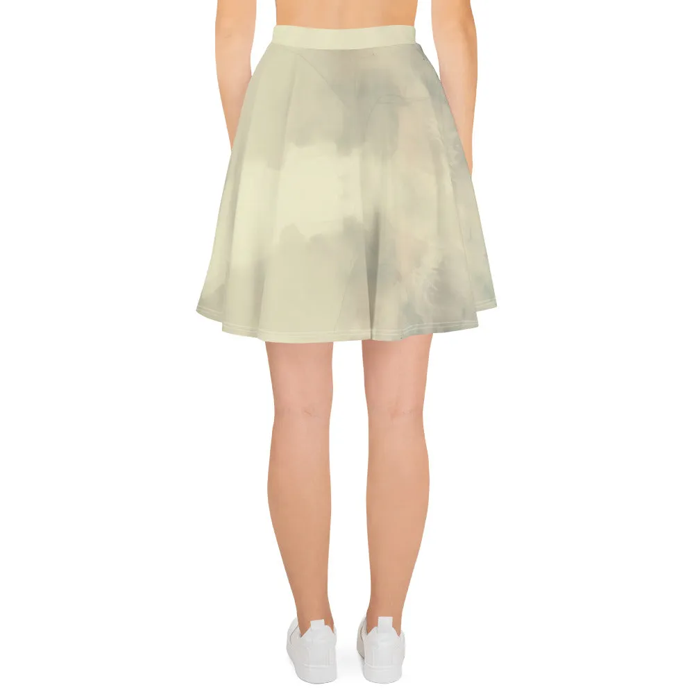 Elegant Ivory Skater Skirt
