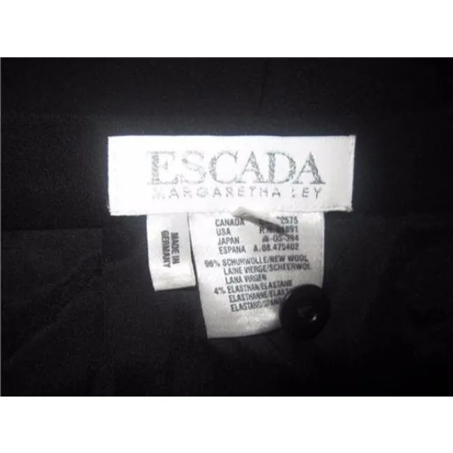 Escada Black Vintage Maxi Skirt