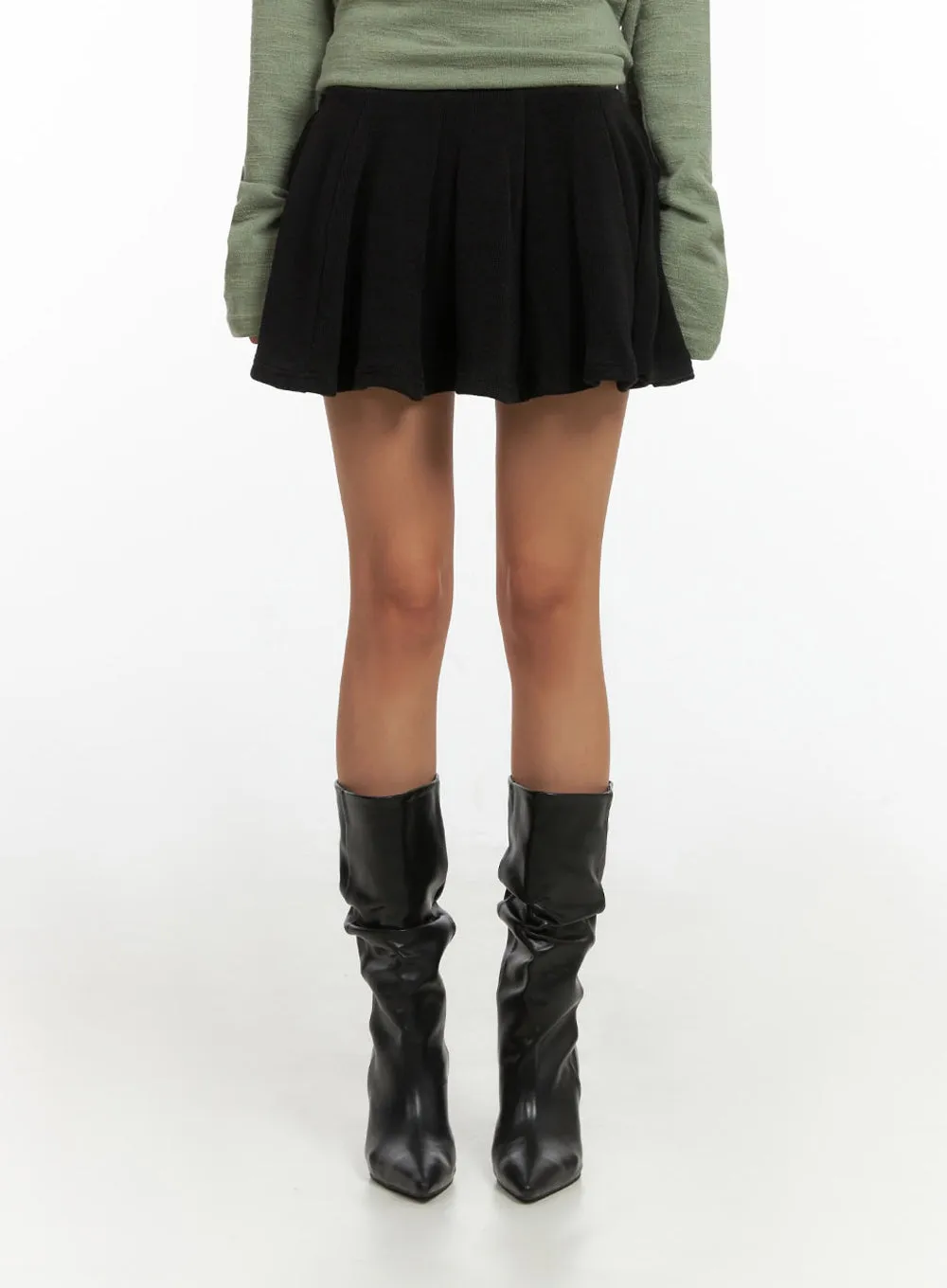 Flare Banded Mini Skirt IO409