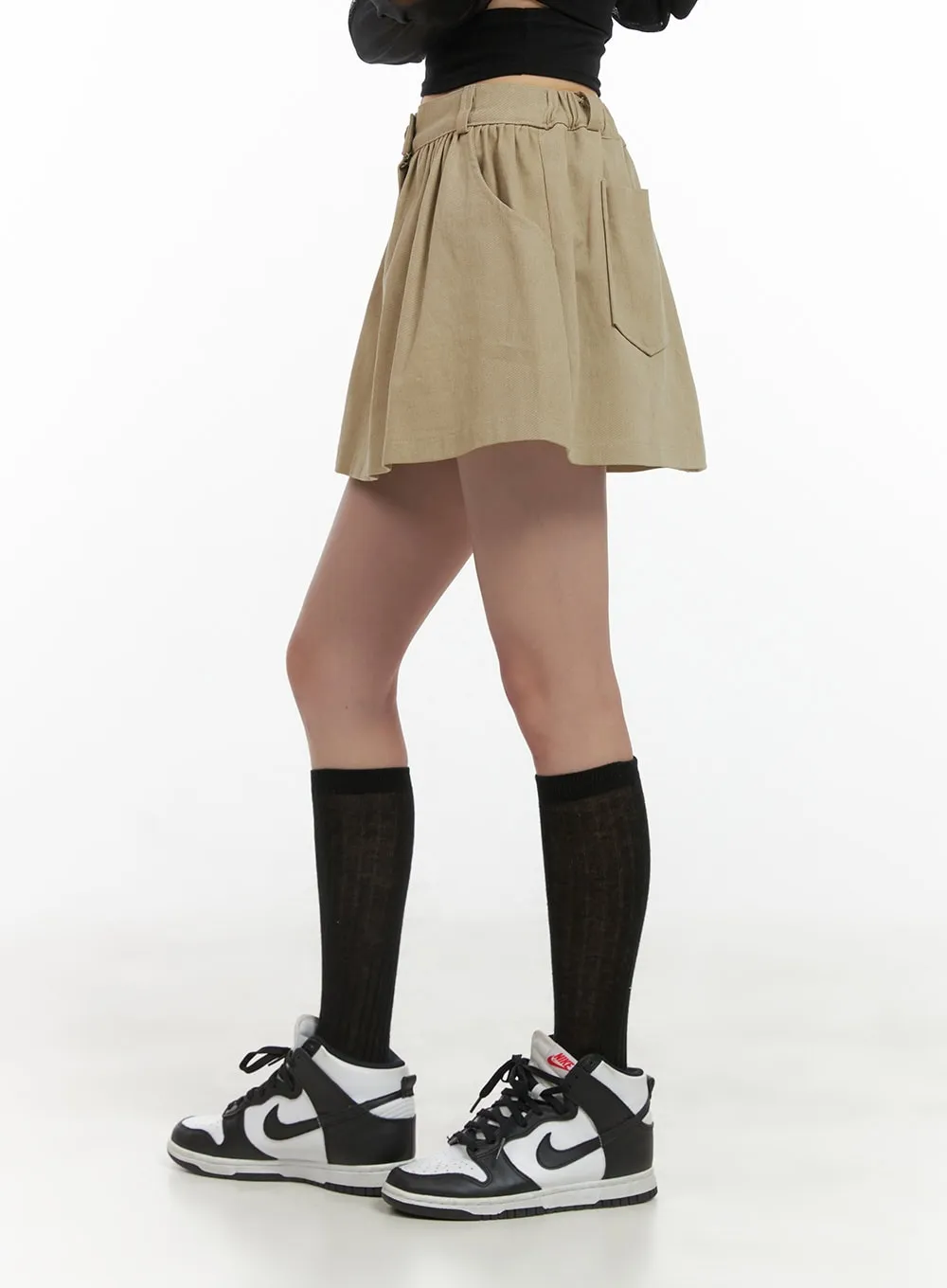 Flare Cotton Mini Skirt CG426