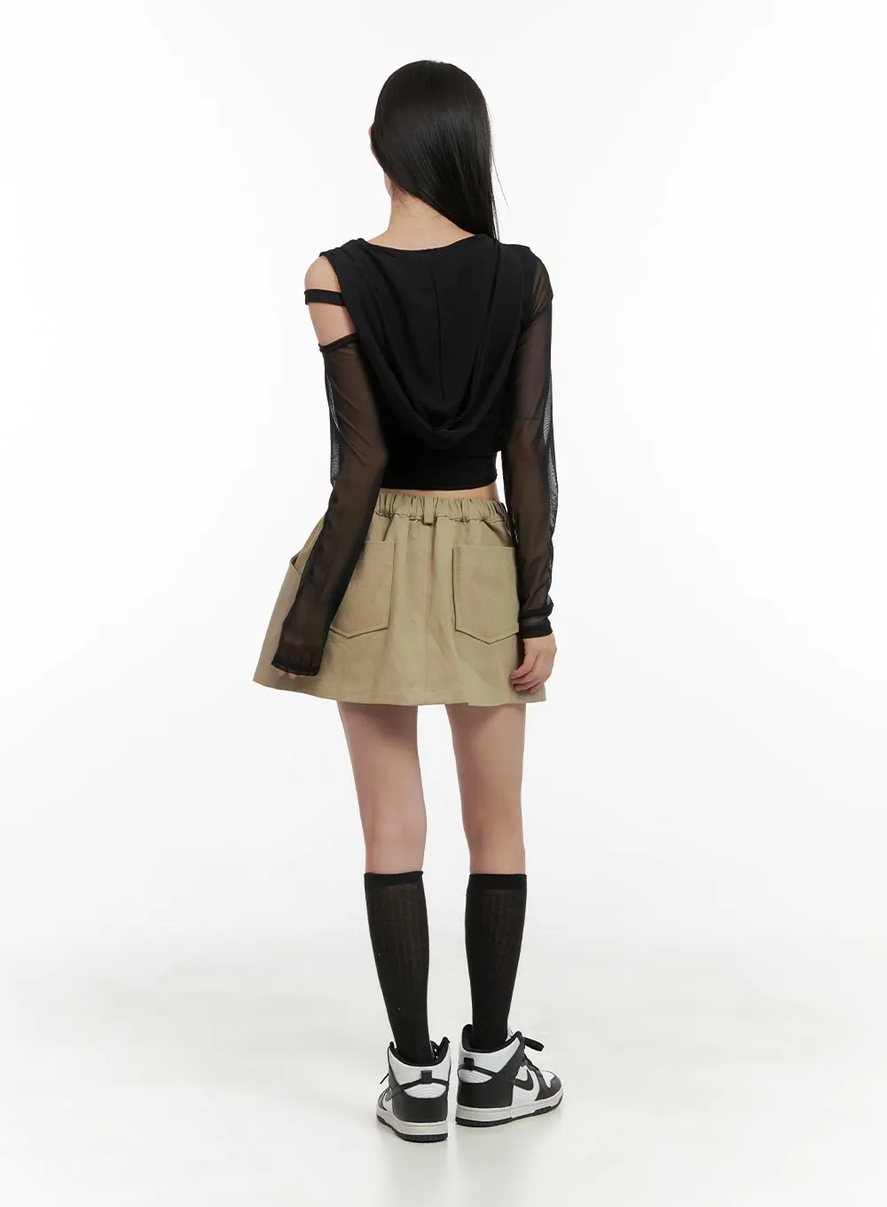 Flare Cotton Mini Skirt CG426