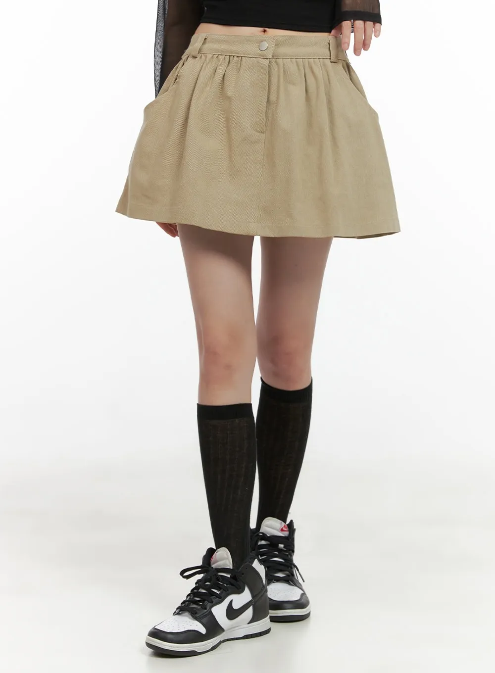 Flare Cotton Mini Skirt CG426