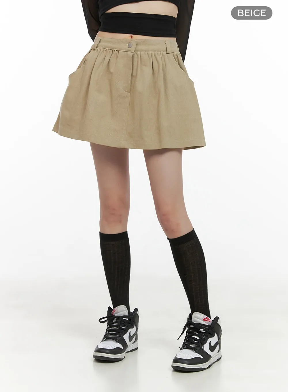 Flare Cotton Mini Skirt CG426