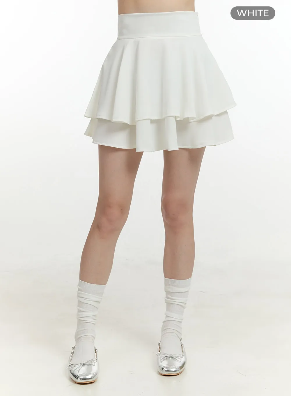 Flare Ruffle Mini Skirt OL423