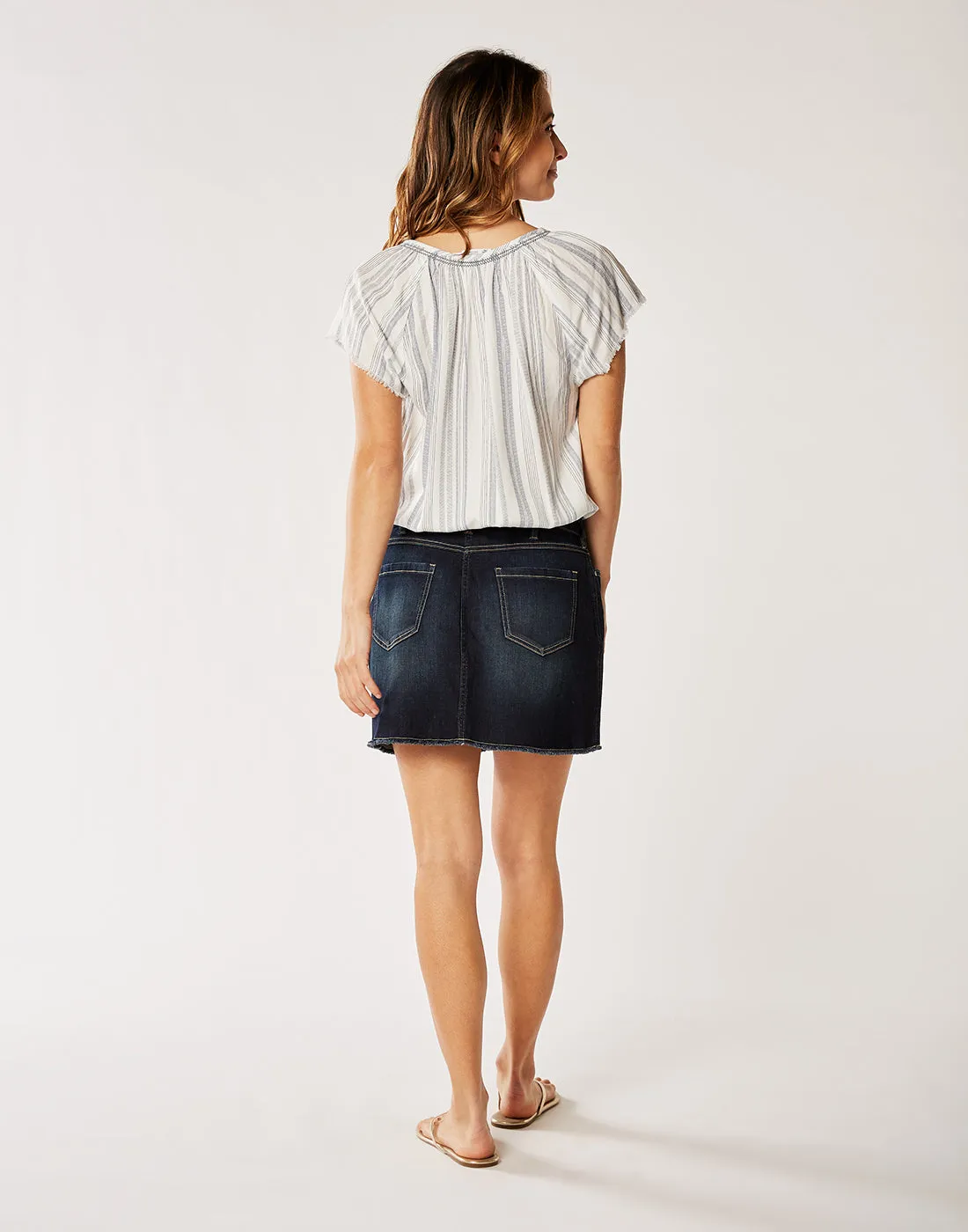 Maui Skirt: Dark Rinse