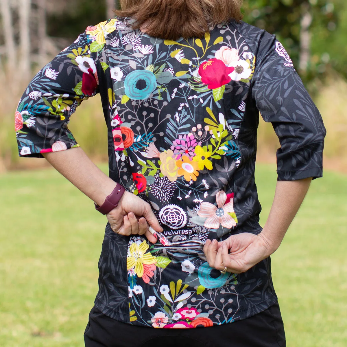 Night Garden 3/4-Sleeeved Mtn Bike Jersey
