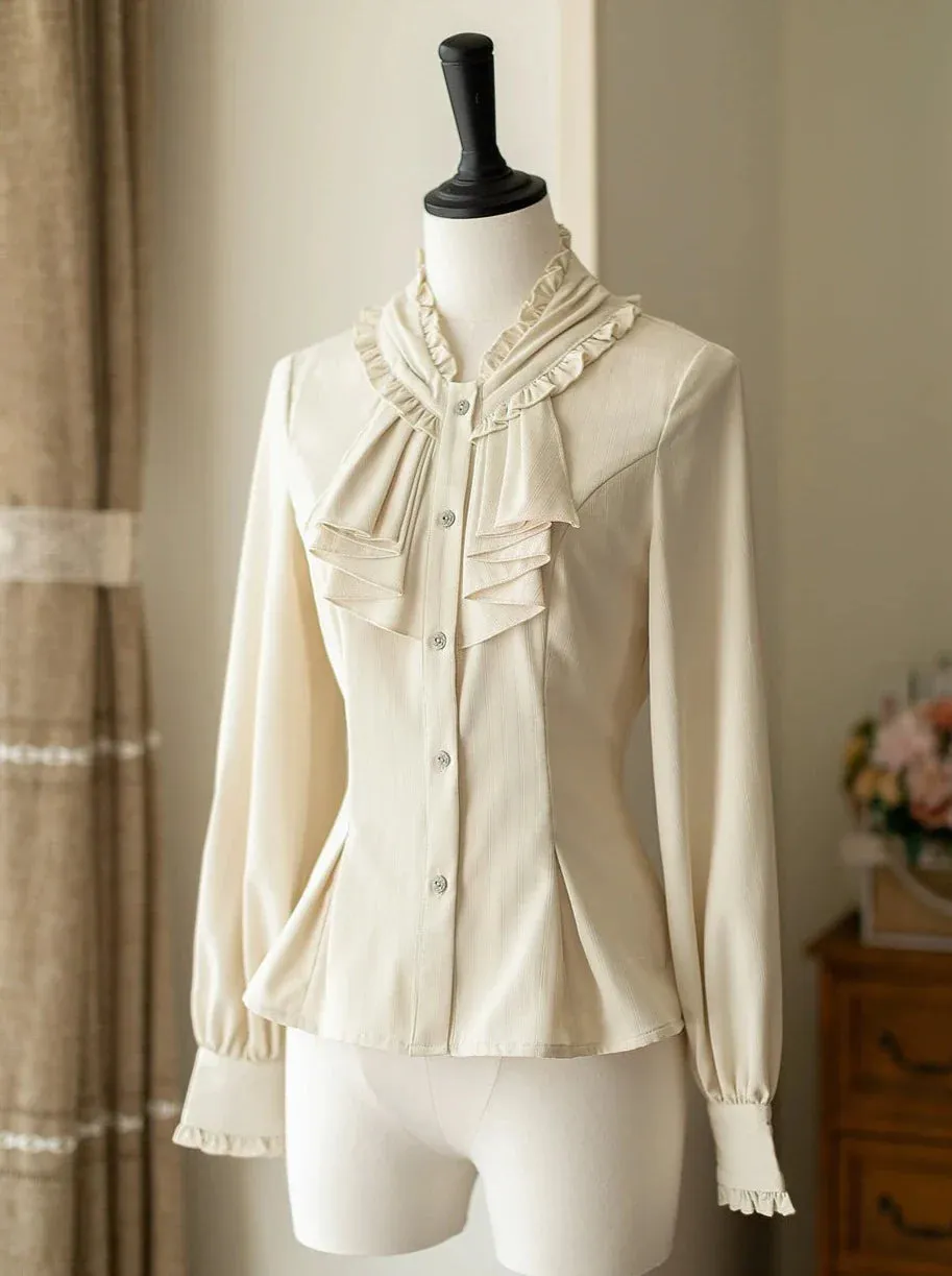 Retro   Brest Skirt Classical Elegant Shirt Lolita Frilled Elegant