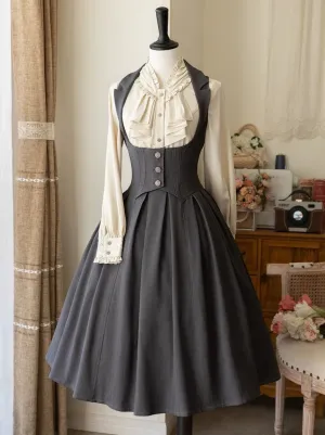 Retro   Brest Skirt Classical Elegant Shirt Lolita Frilled Elegant