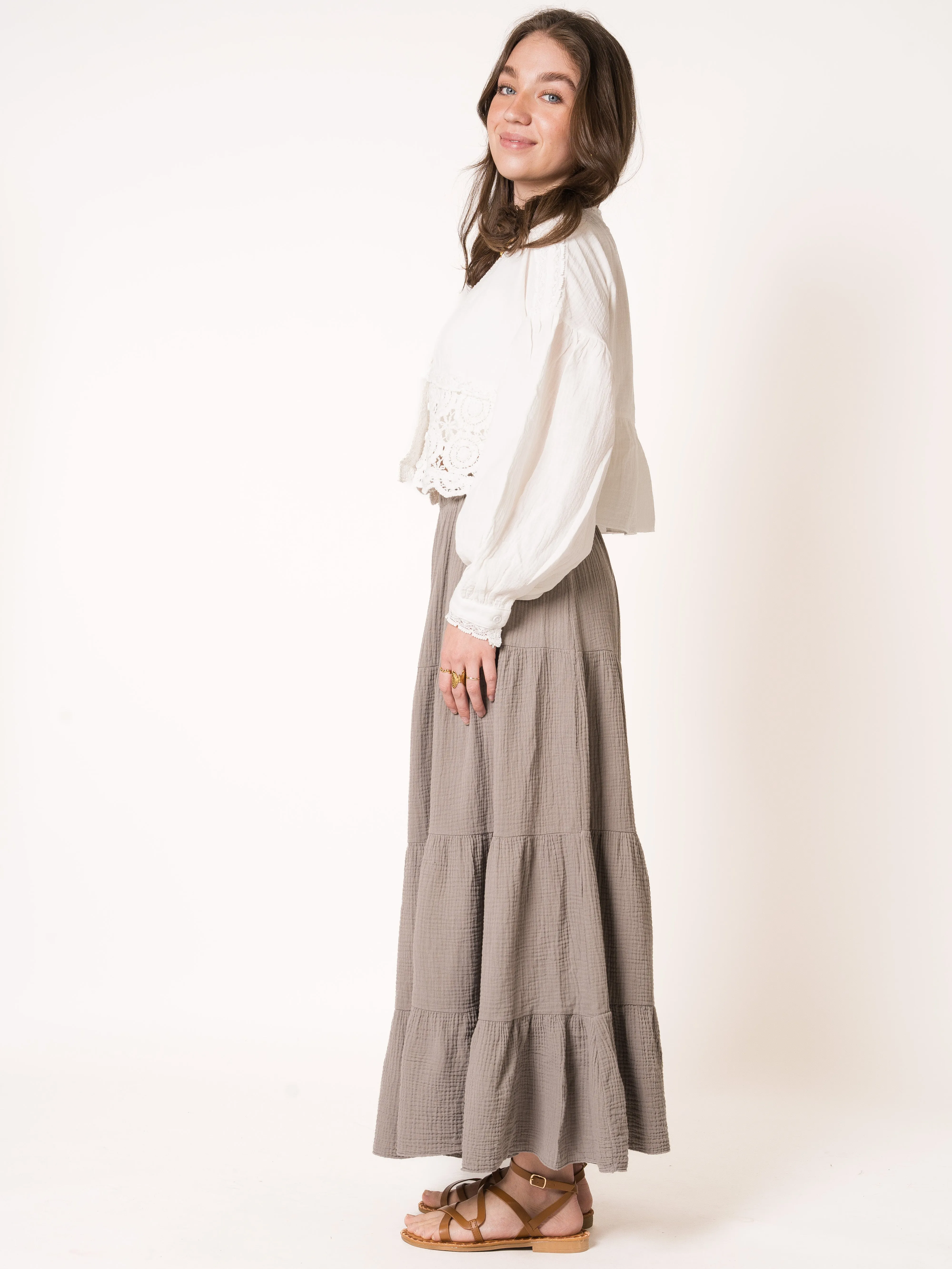 River Flow Boho Maxiskirt
