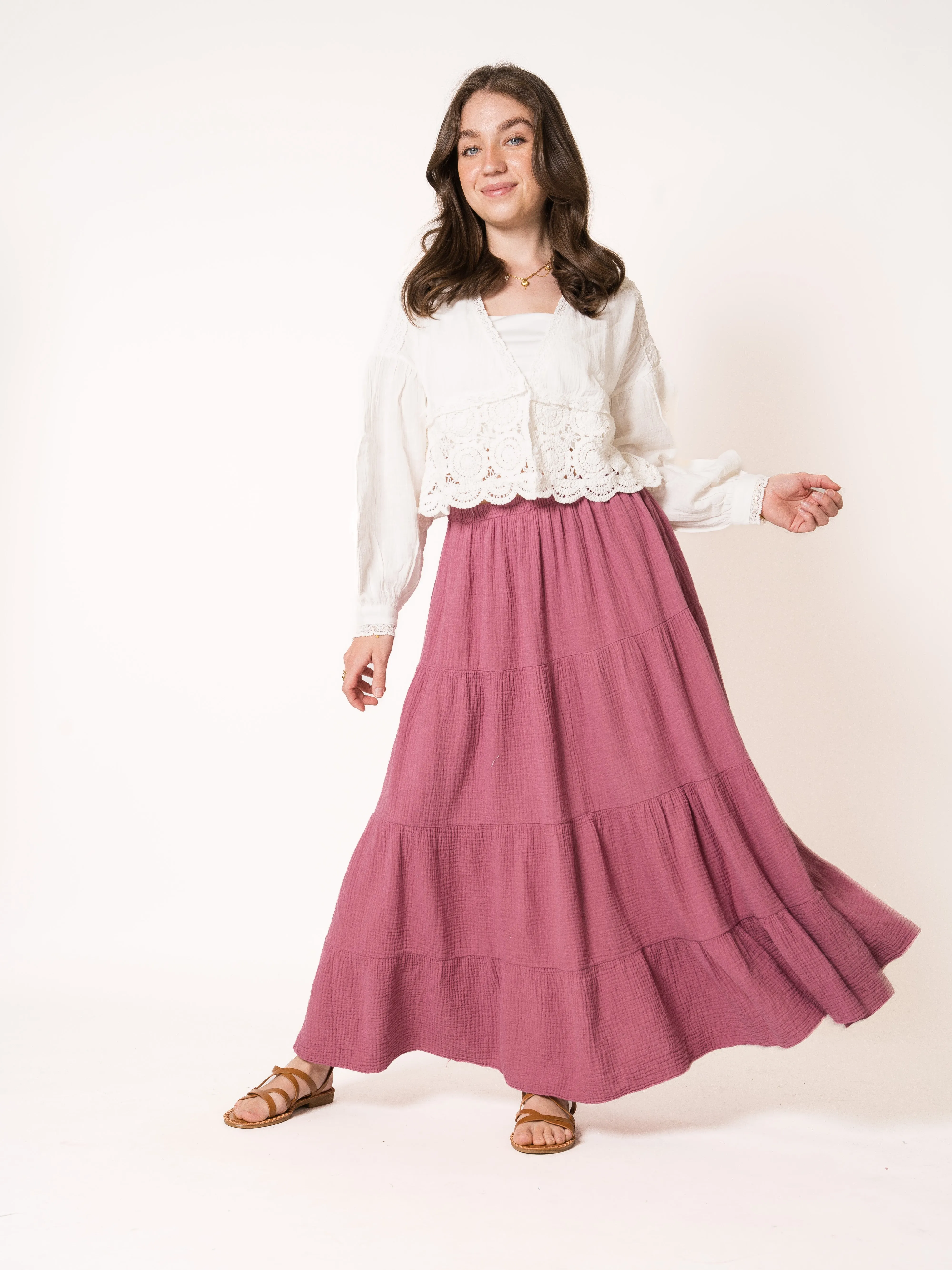 River Flow Boho Maxiskirt