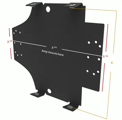 Road glide single amp rack - Road Glide 2015-Up