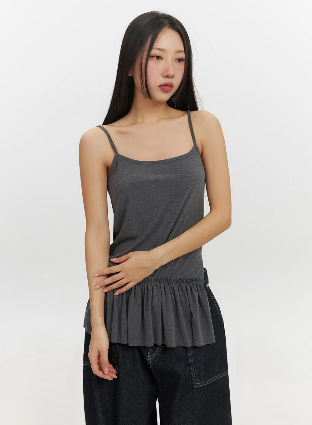Ruffle Layered Camisole Top IF510