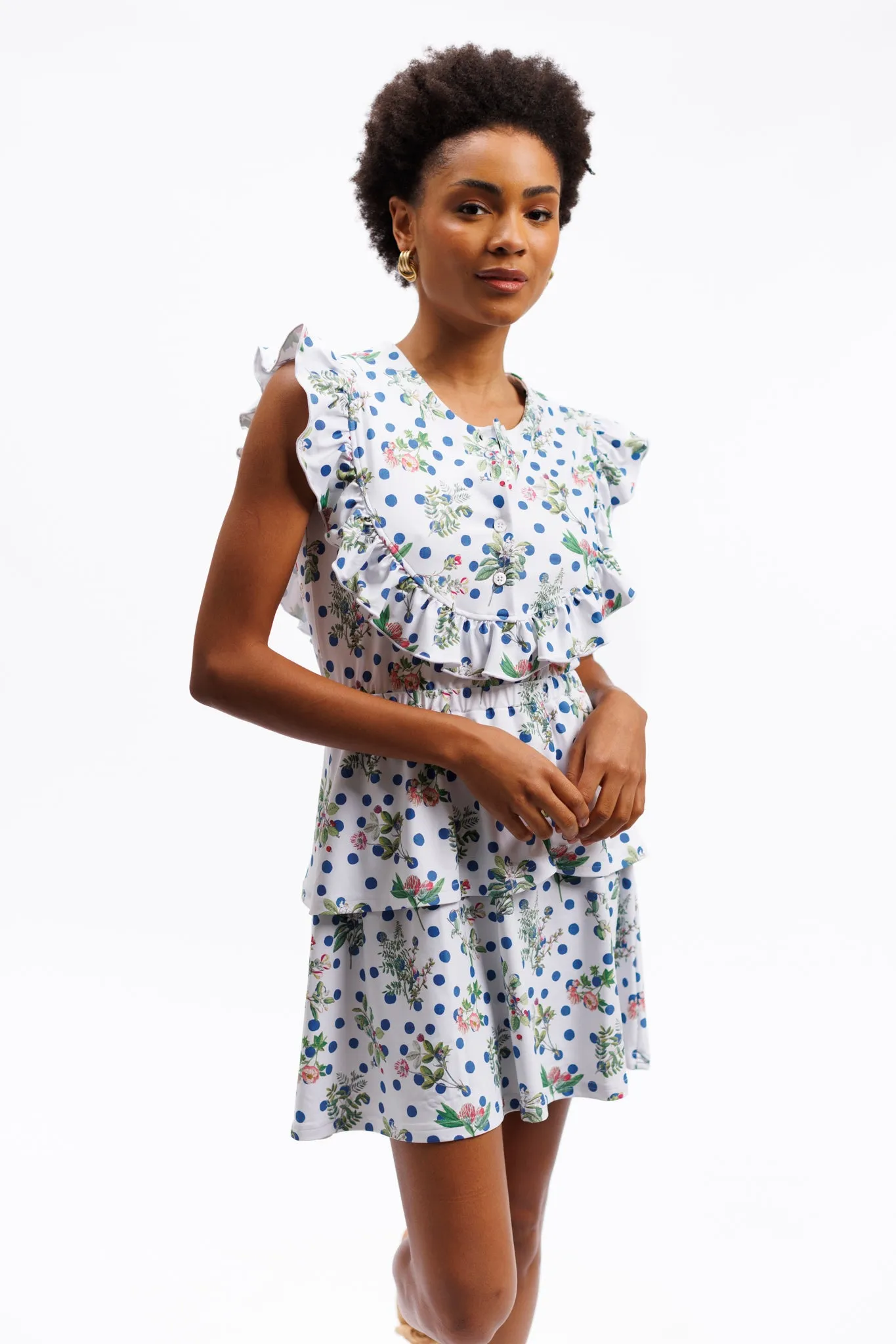 The Allegra Dress - Botanist Dot
