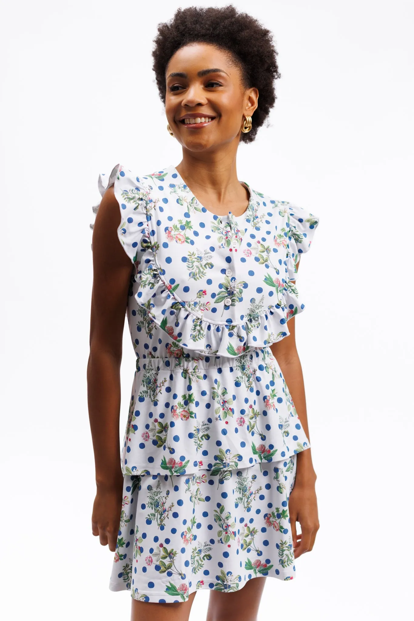 The Allegra Dress - Botanist Dot