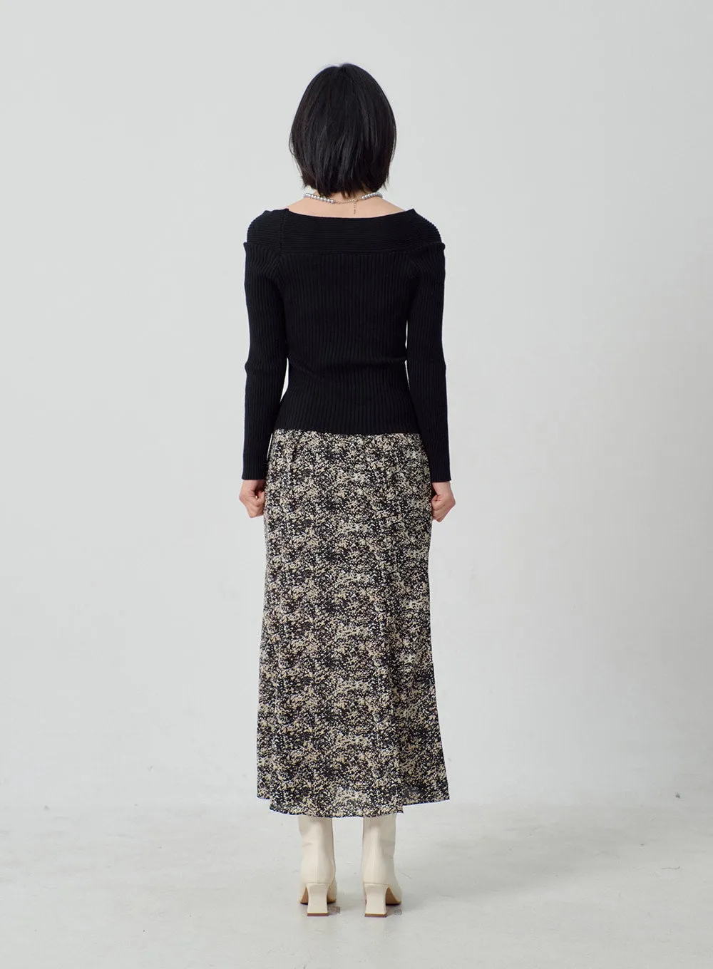 Twist Ribbed Knit Top OJ300