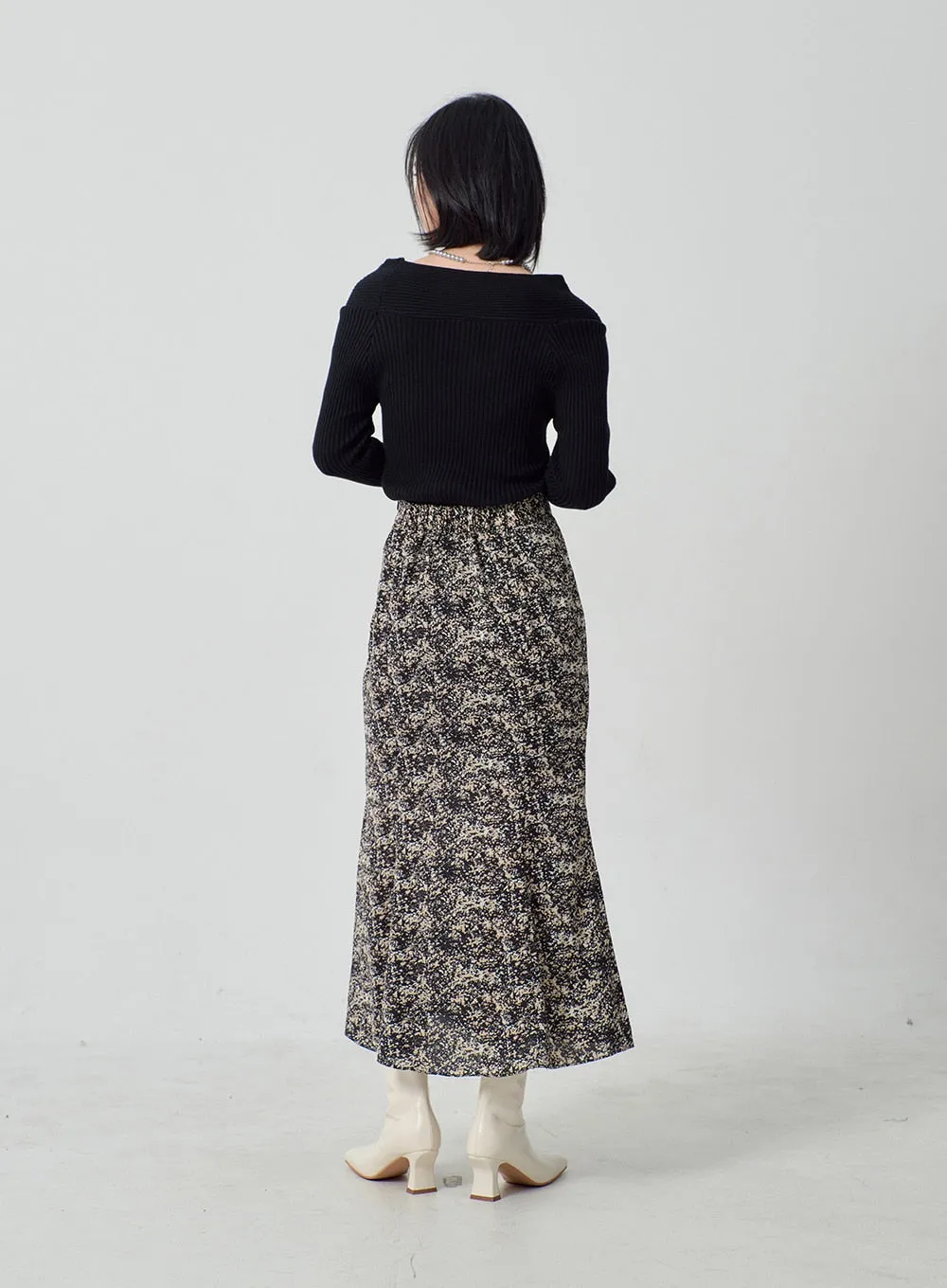Twist Ribbed Knit Top OJ300