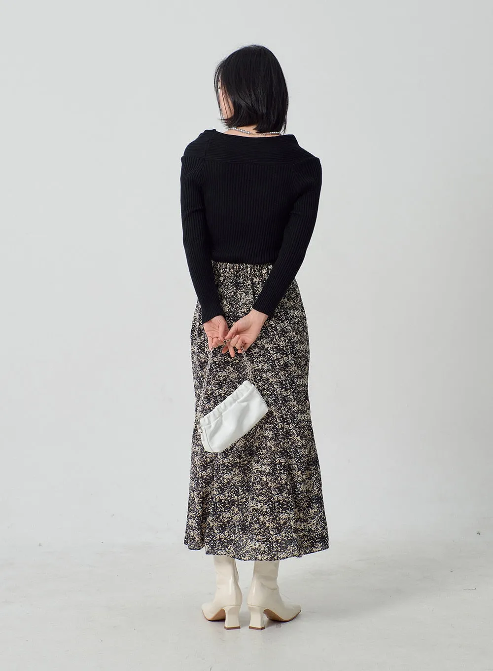 Twist Ribbed Knit Top OJ300