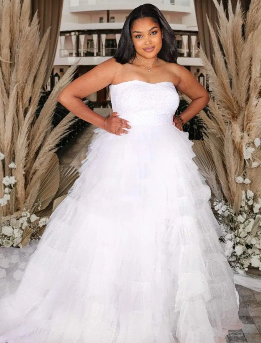 Wedding Dress with Detachable Skirt Judith