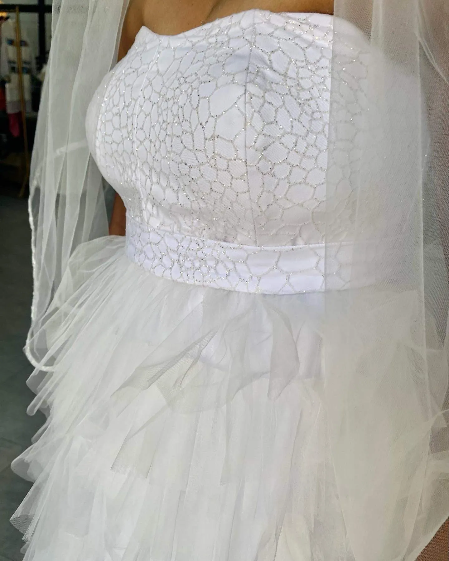 Wedding Dress with Detachable Skirt Judith