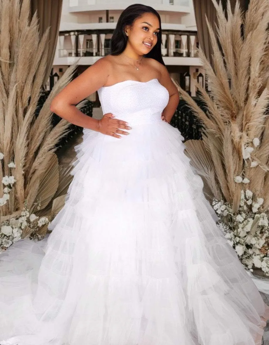 Wedding Dress with Detachable Skirt Judith